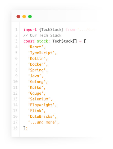 Tech stack illustration